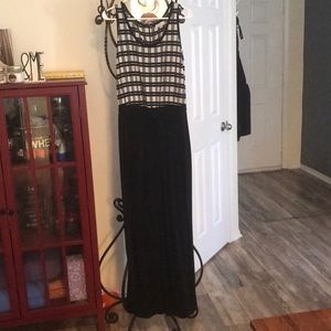 Calvin Klein black and white jumpsuit